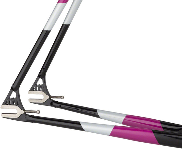 All-City Big Block Frameset - 700c, Steel, Midnight/Frost/Violet